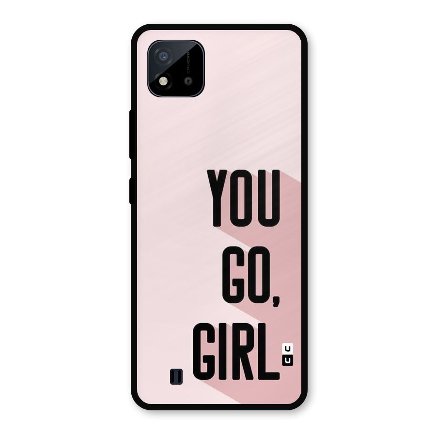 You Go Girl Shadow Metal Back Case for Realme C11 2021