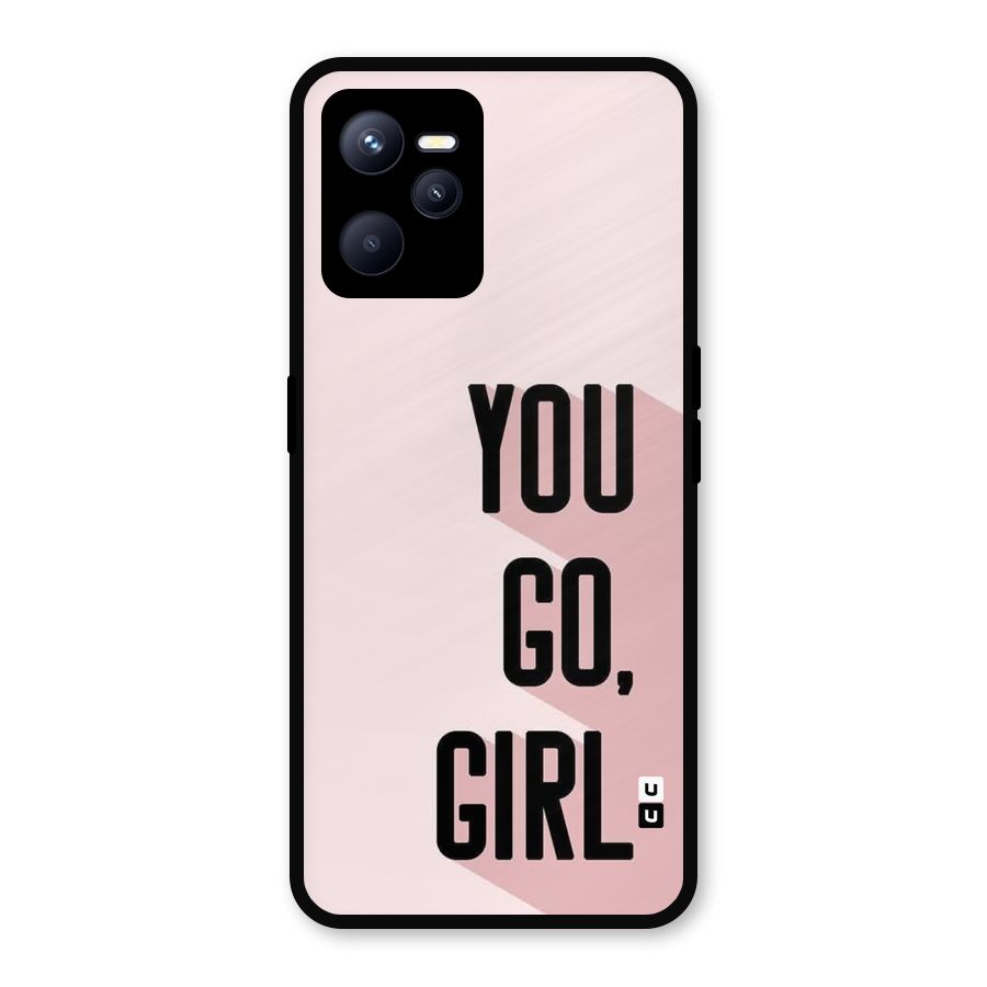 You Go Girl Shadow Metal Back Case for Realme C35