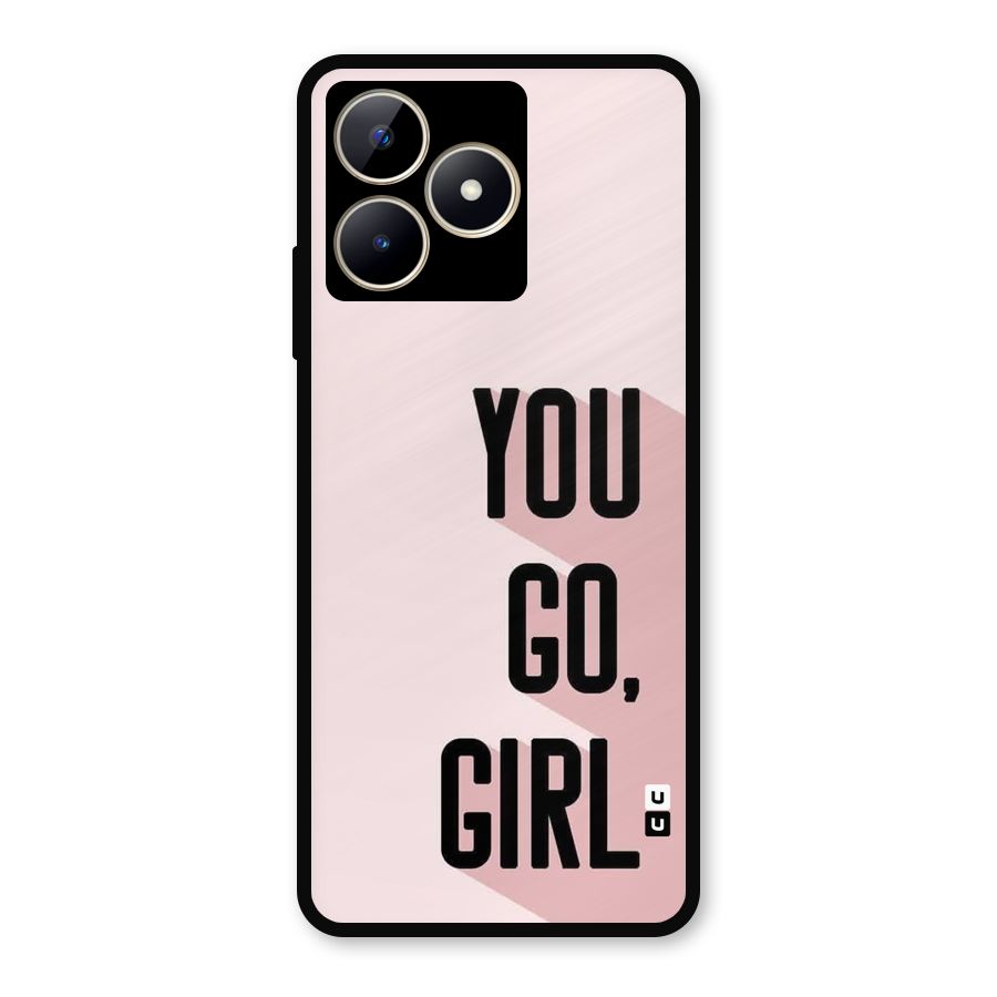 You Go Girl Shadow Metal Back Case for Realme C53