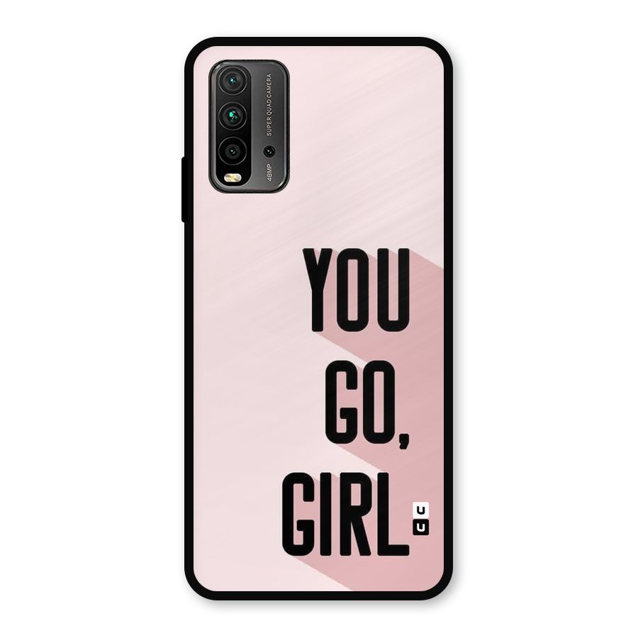 You Go Girl Shadow Metal Back Case for Redmi 9 Power