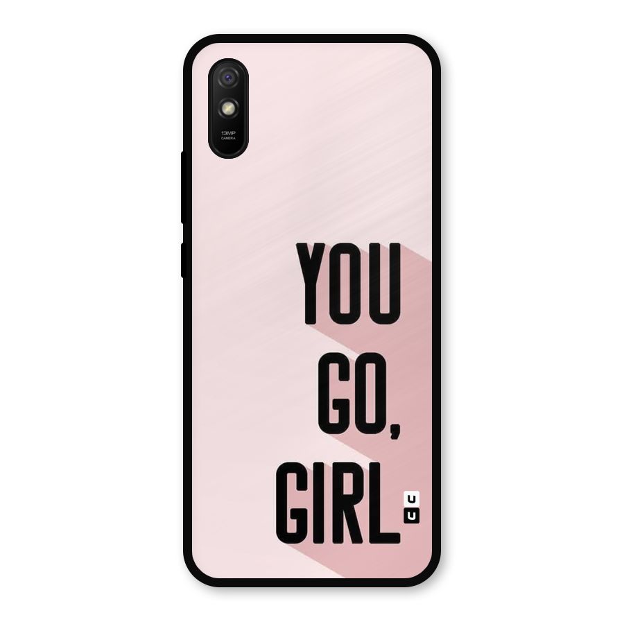 You Go Girl Shadow Metal Back Case for Redmi 9a