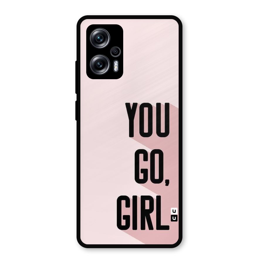 You Go Girl Shadow Metal Back Case for Redmi K50i
