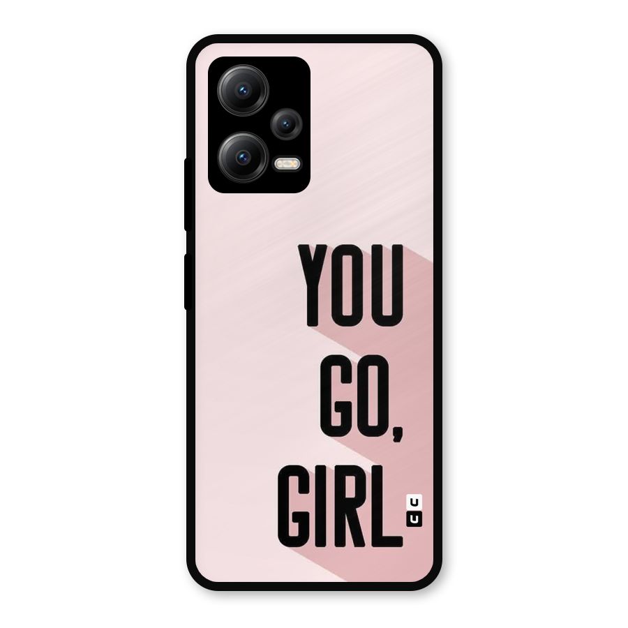 You Go Girl Shadow Metal Back Case for Redmi Note 12 5G
