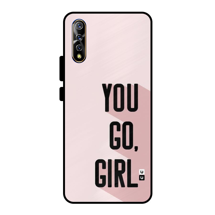 You Go Girl Shadow Metal Back Case for Vivo S1