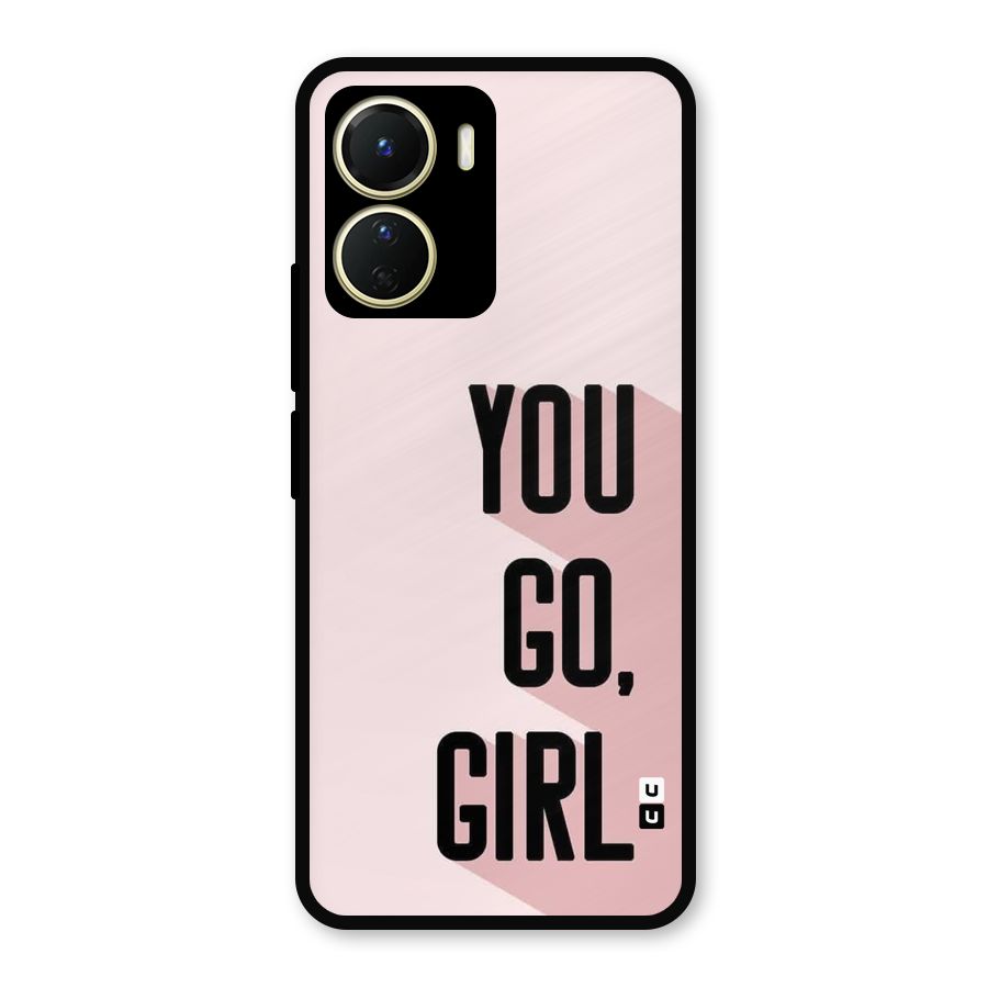 You Go Girl Shadow Metal Back Case for Vivo T2x