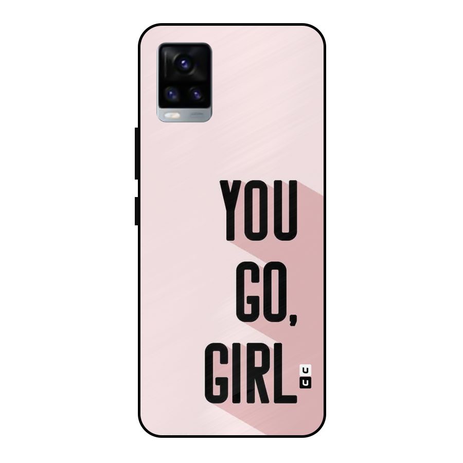 You Go Girl Shadow Metal Back Case for Vivo V20 2021