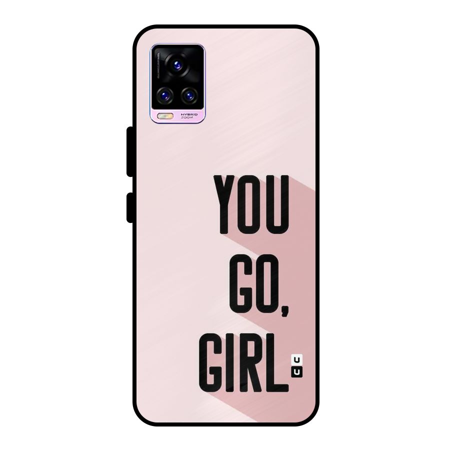 You Go Girl Shadow Metal Back Case for Vivo V20 Pro