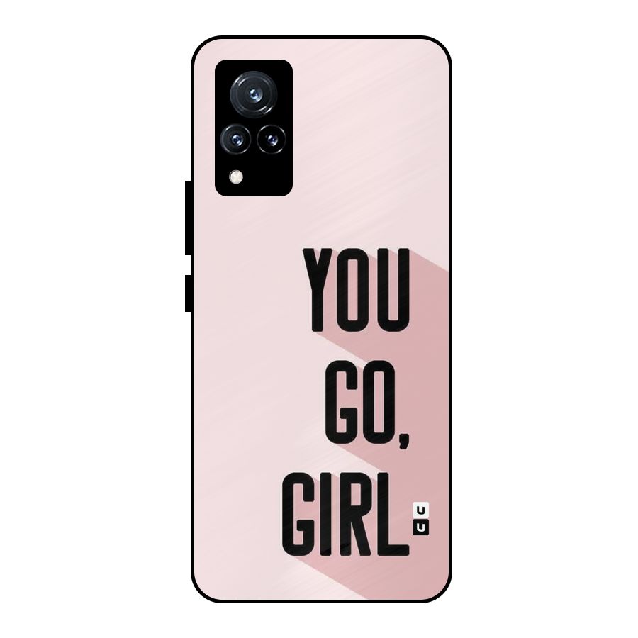 You Go Girl Shadow Metal Back Case for Vivo V21 5G
