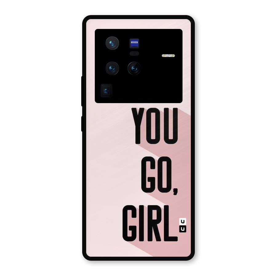 You Go Girl Shadow Metal Back Case for Vivo X80 Pro
