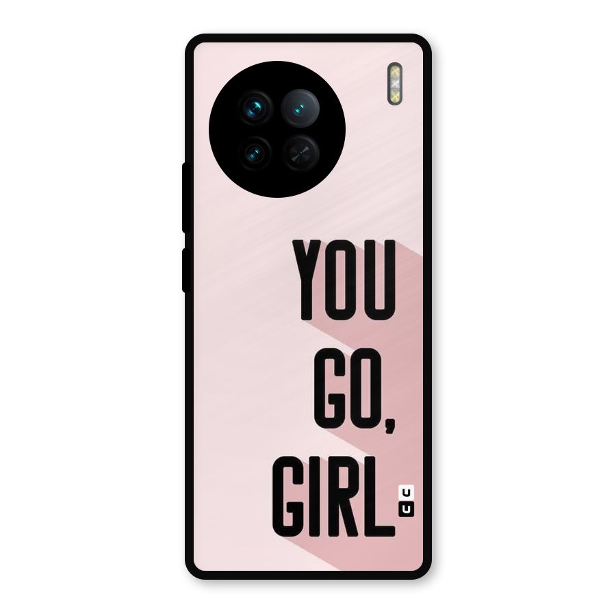 You Go Girl Shadow Metal Back Case for Vivo X90