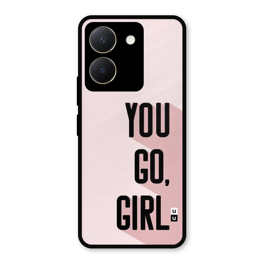 You Go Girl Shadow Metal Back Case for Vivo Y36