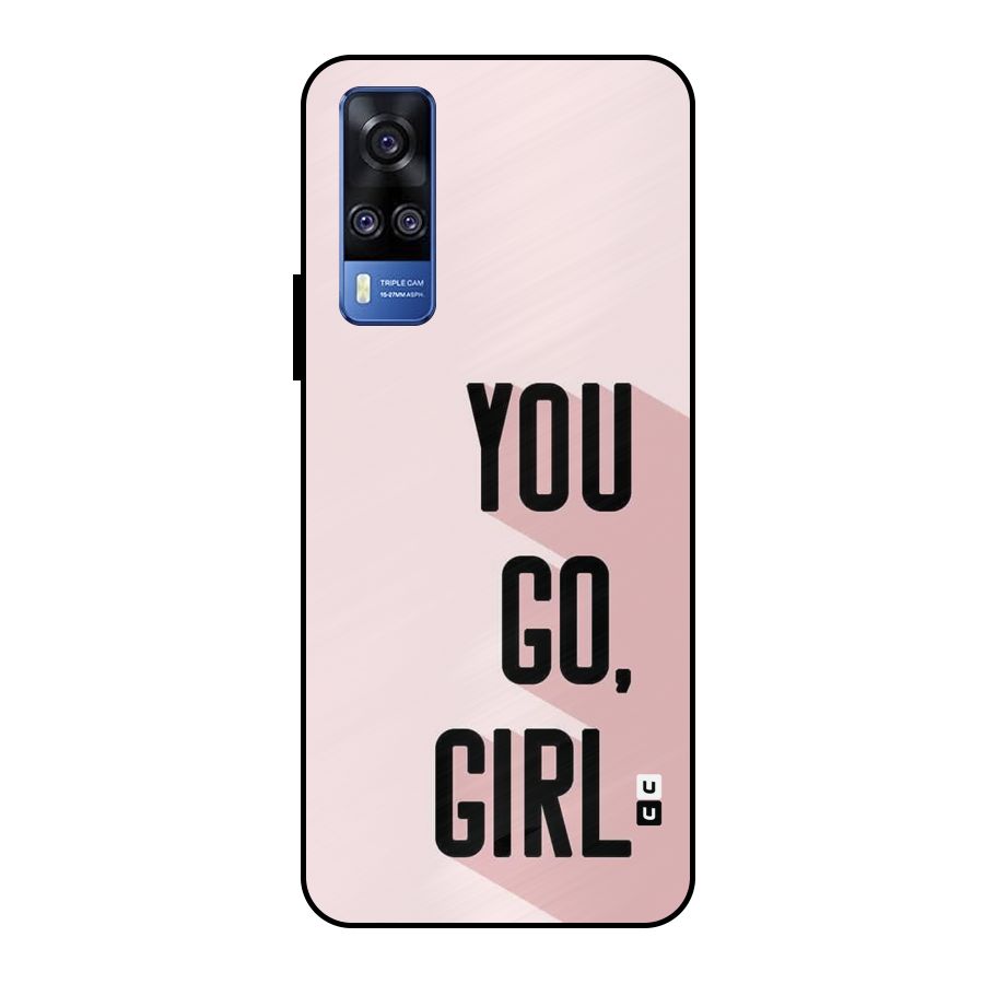 You Go Girl Shadow Metal Back Case for Vivo Y51