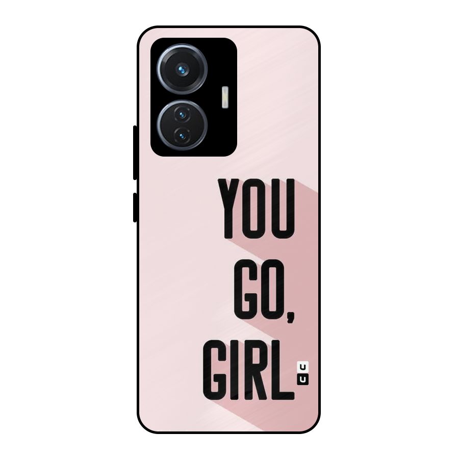 You Go Girl Shadow Metal Back Case for iQOO Z6 44W