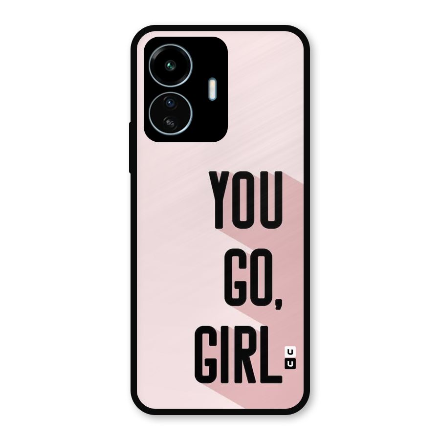 You Go Girl Shadow Metal Back Case for vivo iQOO Z6 Lite 5G