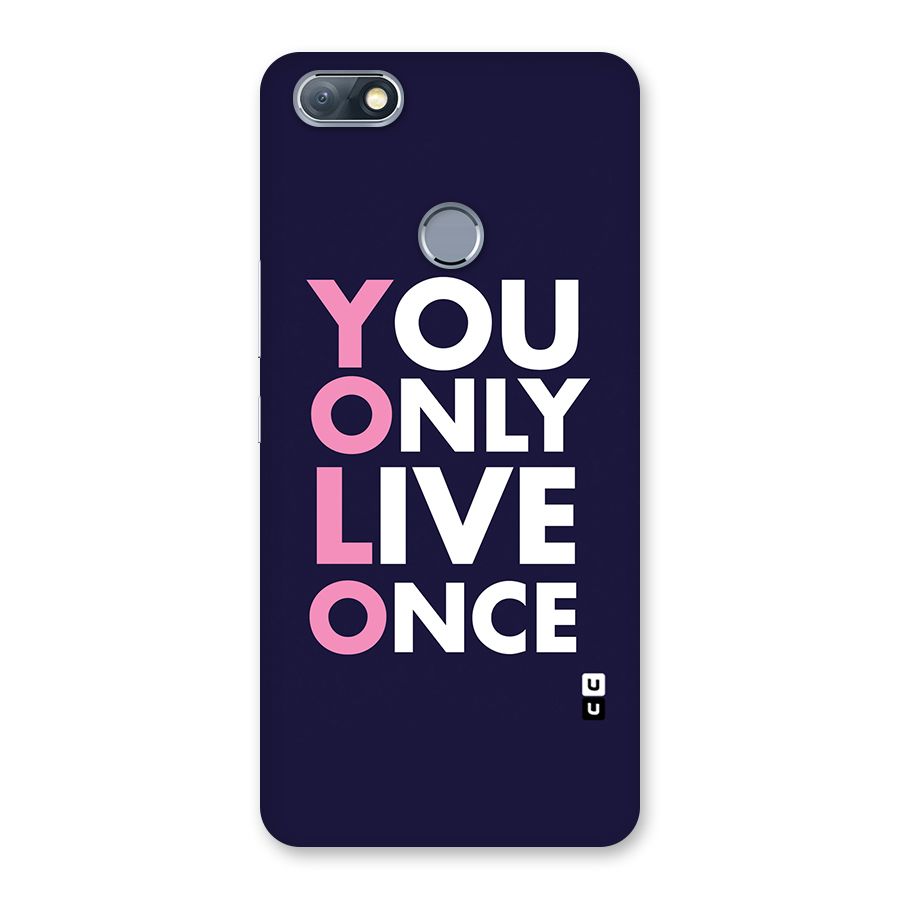 You Live Only Once Back Case for Infinix Note 5