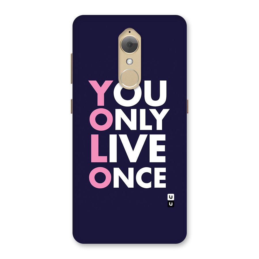 You Live Only Once Back Case for Lenovo K8