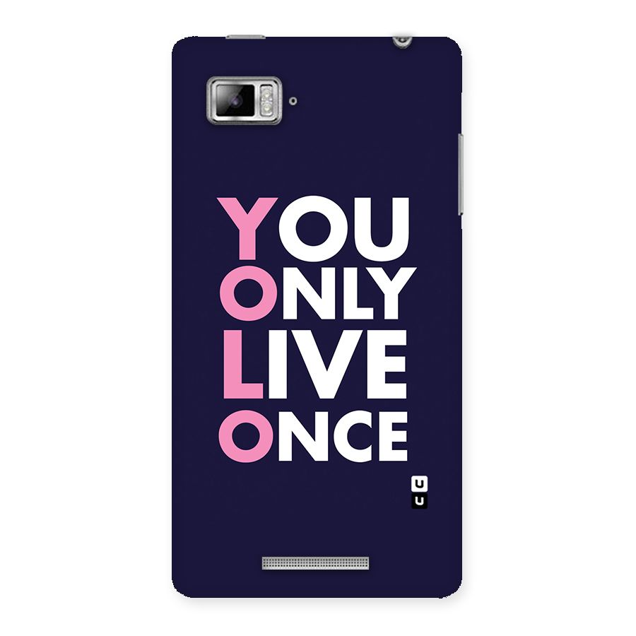 You Live Only Once Back Case for Lenovo Vibe Z K910