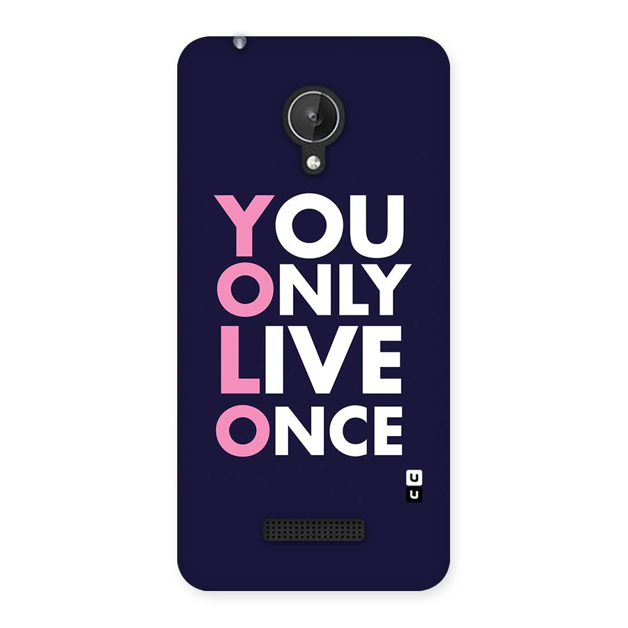 You Live Only Once Back Case for Micromax Canvas Spark Q380