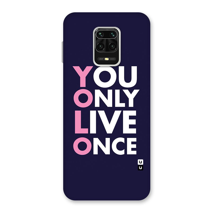 You Live Only Once Back Case for Poco M2 Pro