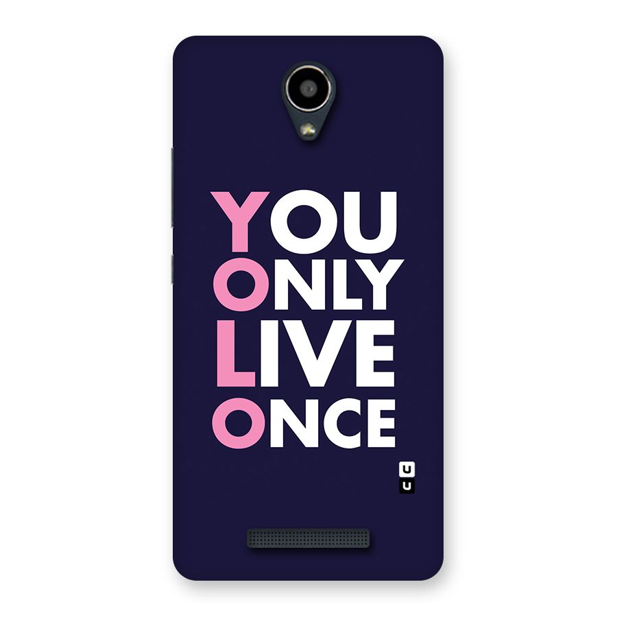 You Live Only Once Back Case for Redmi Note 2