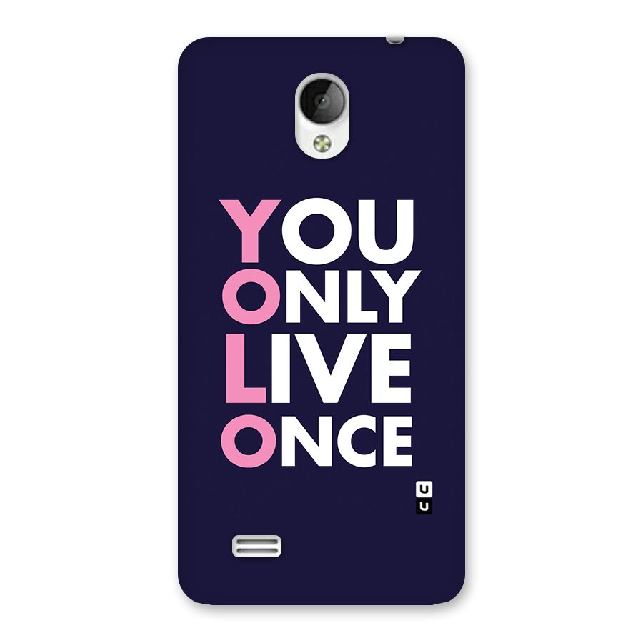 You Live Only Once Back Case for Vivo Y21