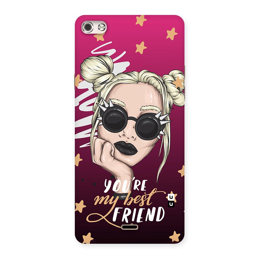 You My Best Friend Back Case for Micromax Canvas Silver 5