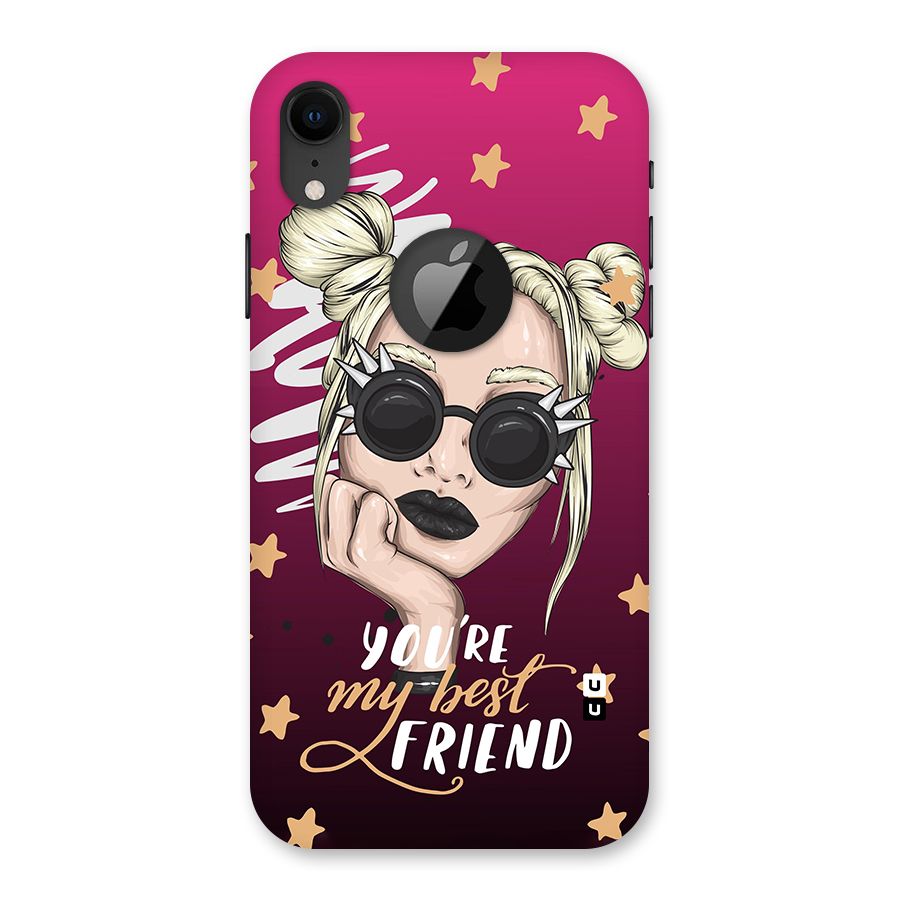 You My Best Friend Back Case for iPhone XR Logo Cut