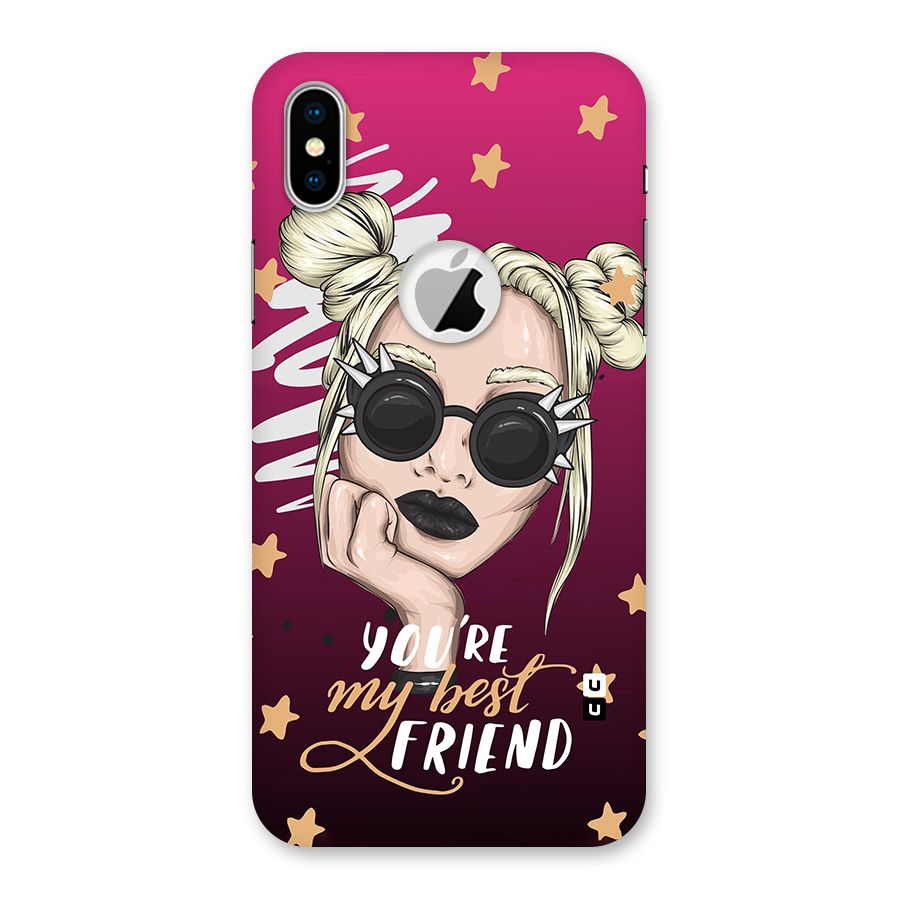 You My Best Friend Back Case for iPhone X Logo Cut