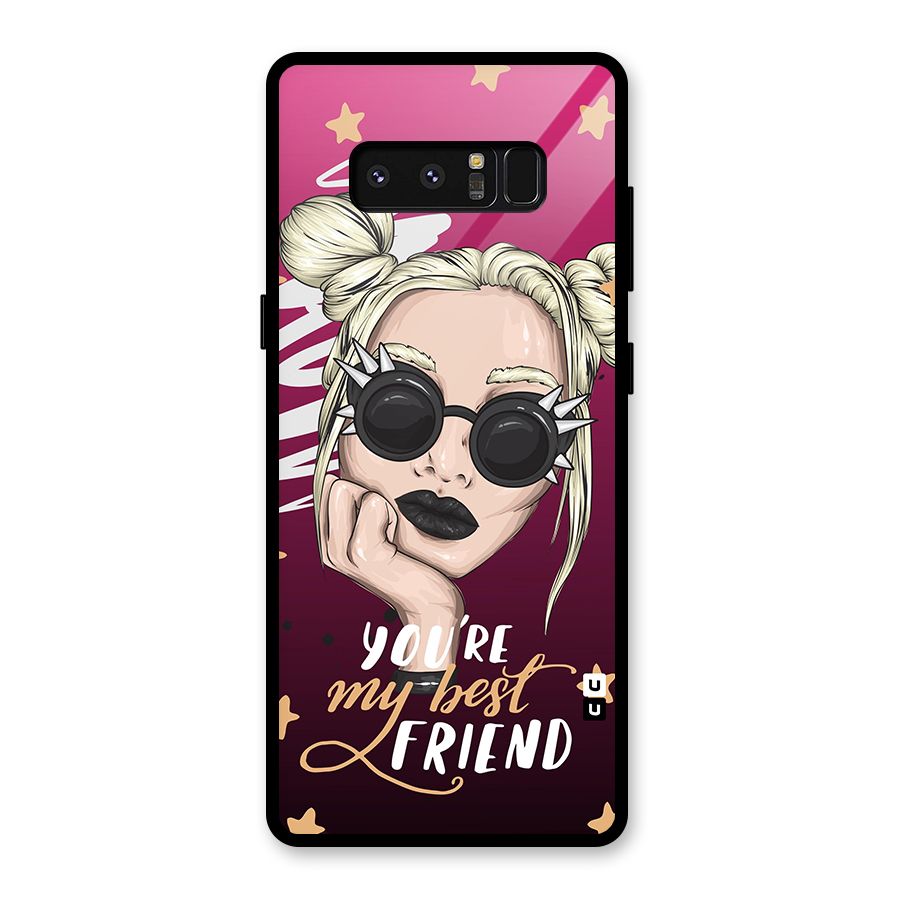 You My Best Friend Glass Back Case for Galaxy Note 8