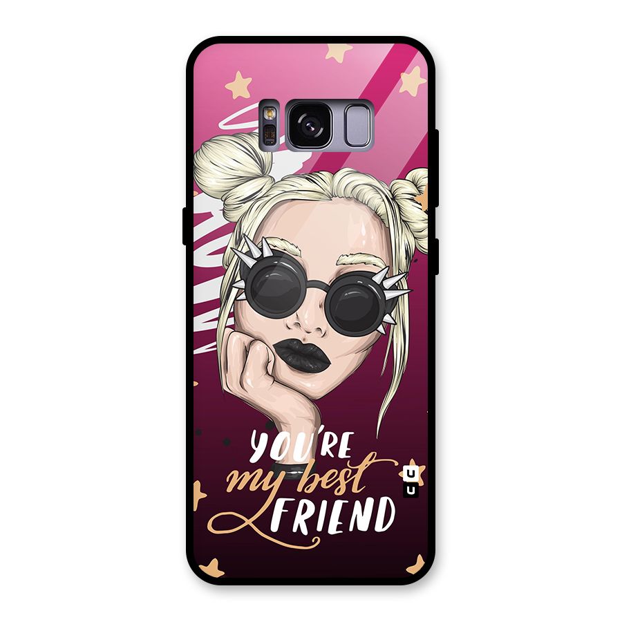 You My Best Friend Glass Back Case for Galaxy S8
