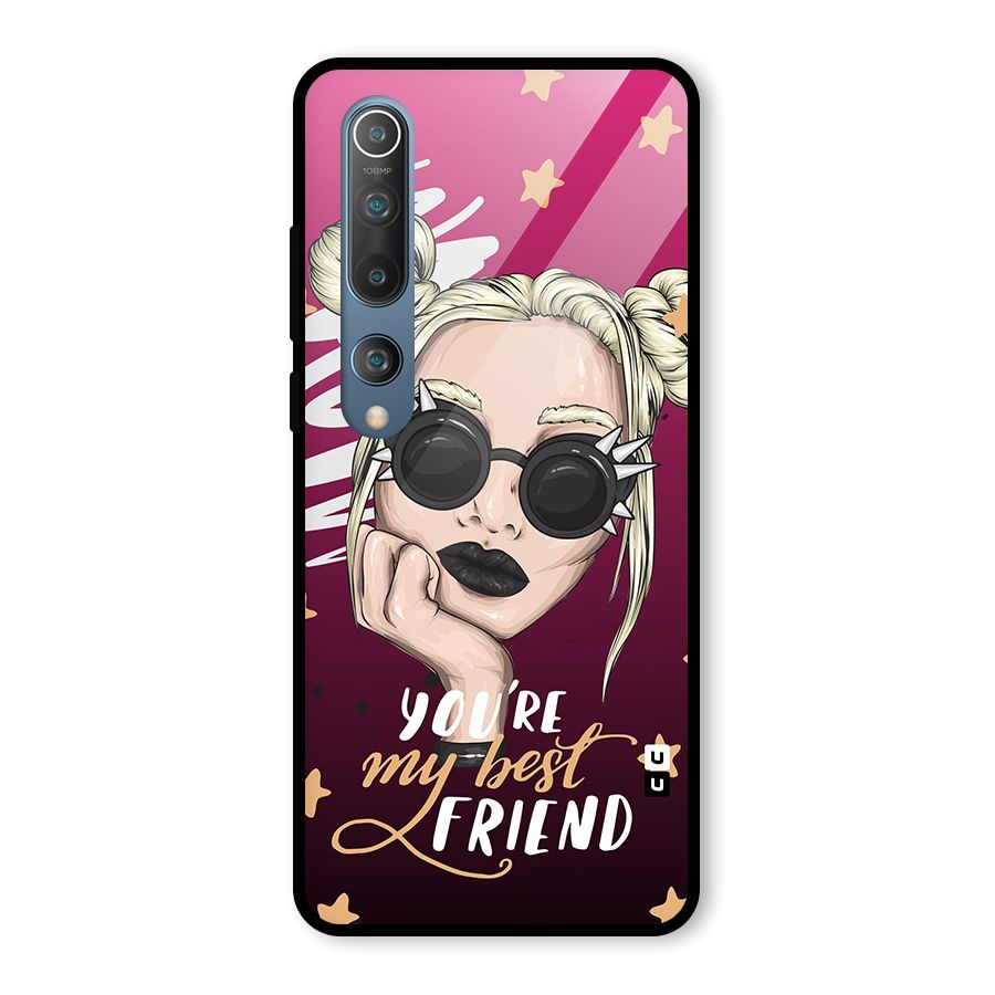 You My Best Friend Glass Back Case for Mi 10