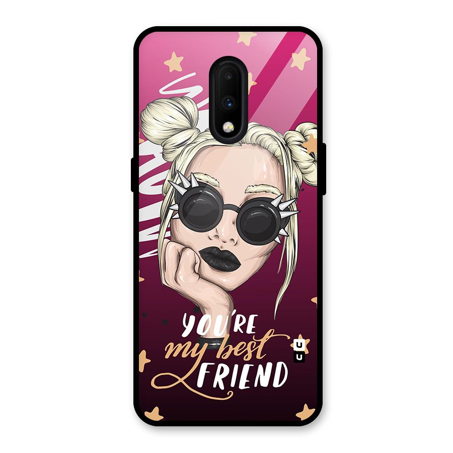 You My Best Friend Glass Back Case for OnePlus 7