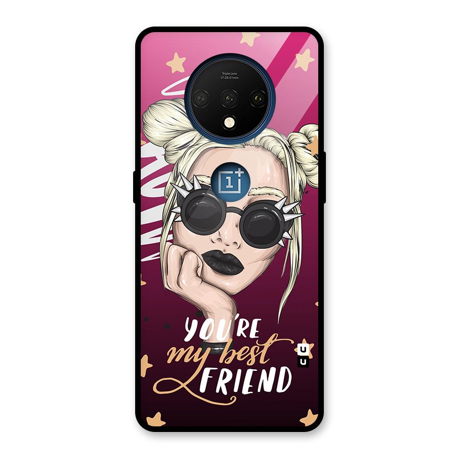 You My Best Friend Glass Back Case for OnePlus 7T