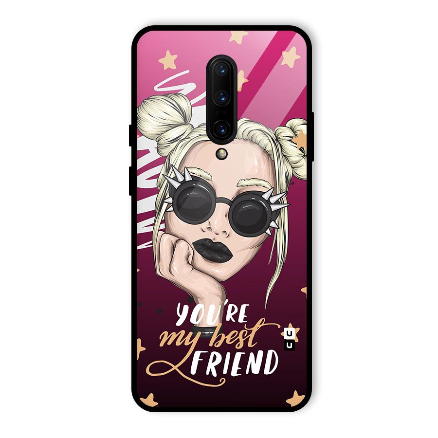 You My Best Friend Glass Back Case for OnePlus 7 Pro