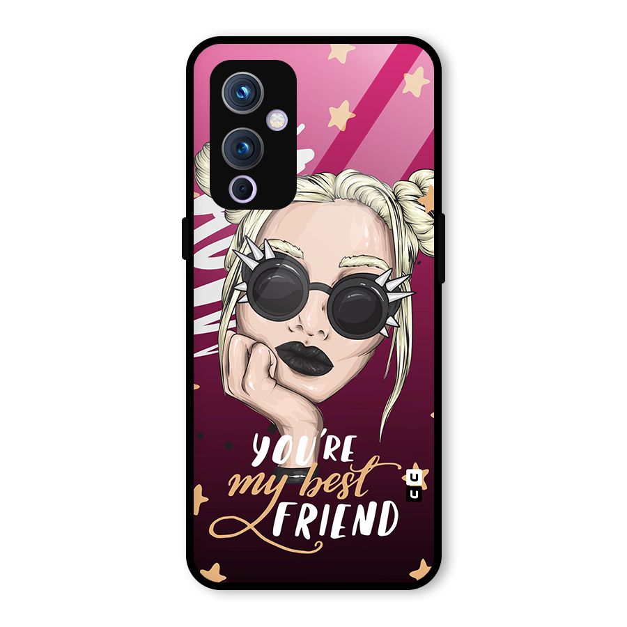 You My Best Friend Glass Back Case for OnePlus 9