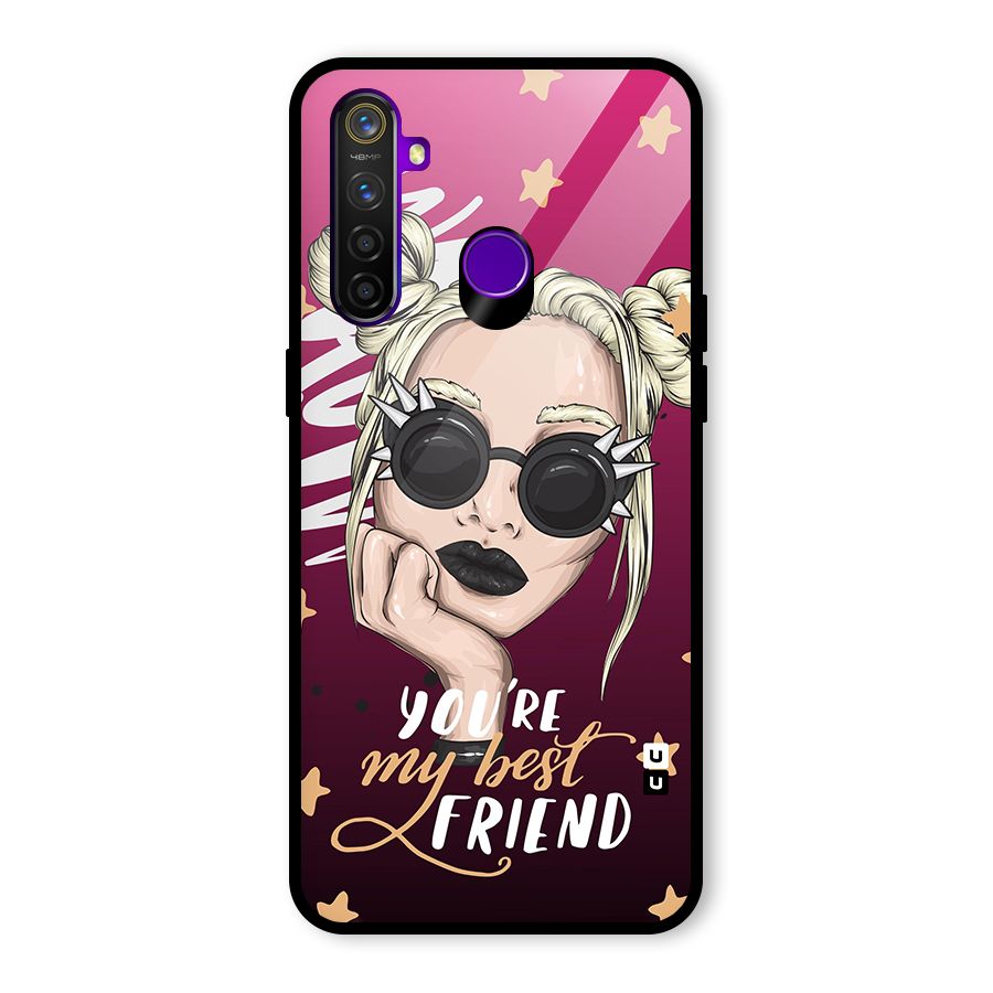 You My Best Friend Glass Back Case for Realme 5 Pro