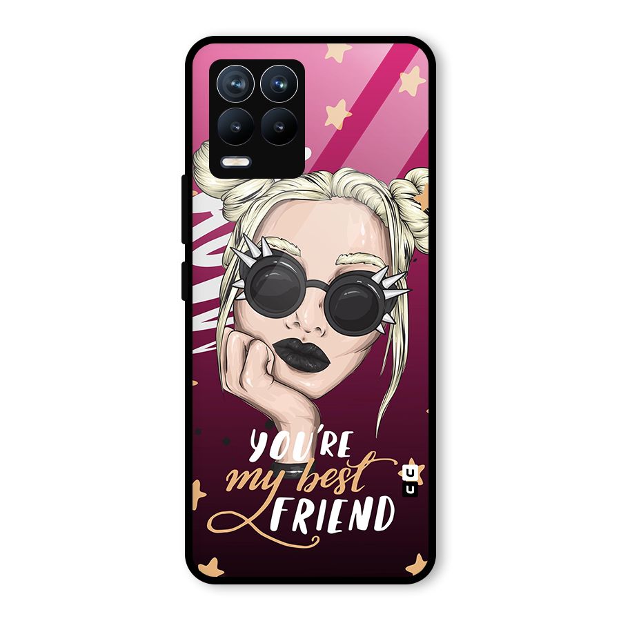 You My Best Friend Glass Back Case for Realme 8 Pro