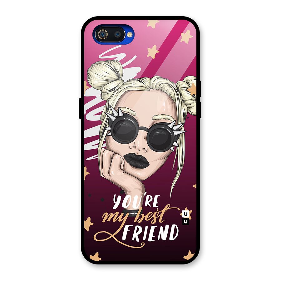 You My Best Friend Glass Back Case for Realme C2