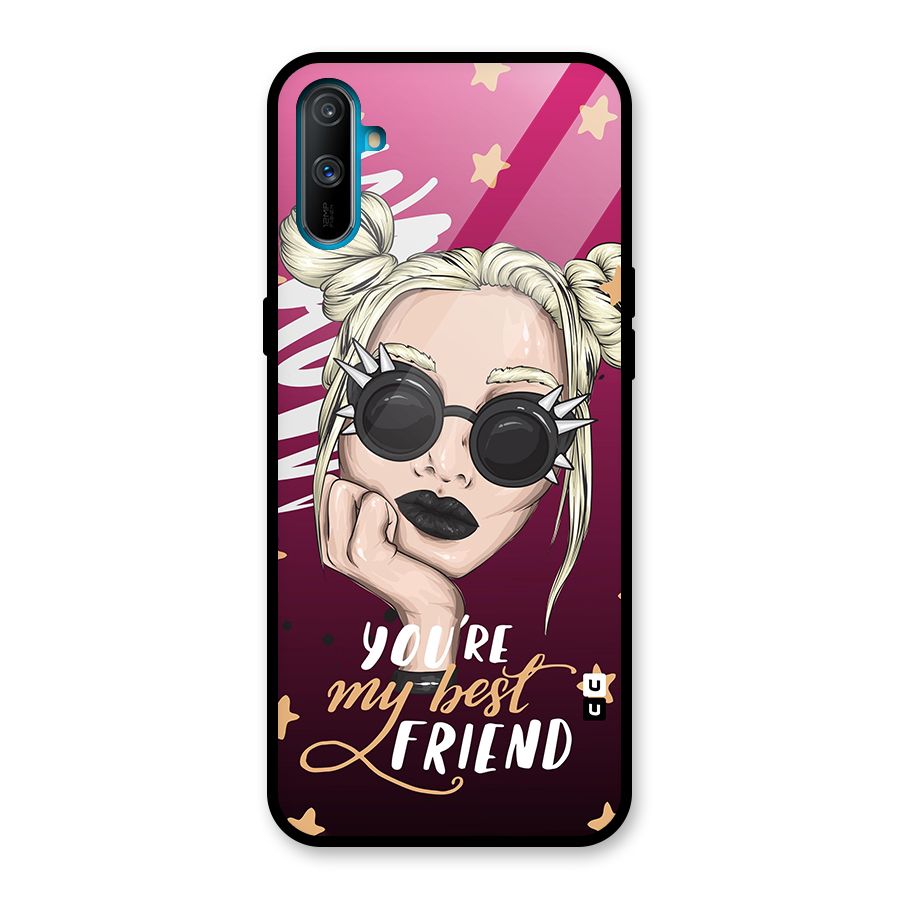 You My Best Friend Glass Back Case for Realme C3