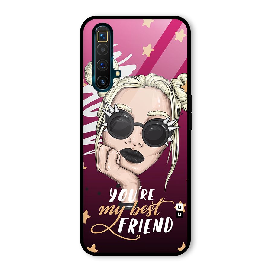 You My Best Friend Glass Back Case for Realme X3 SuperZoom
