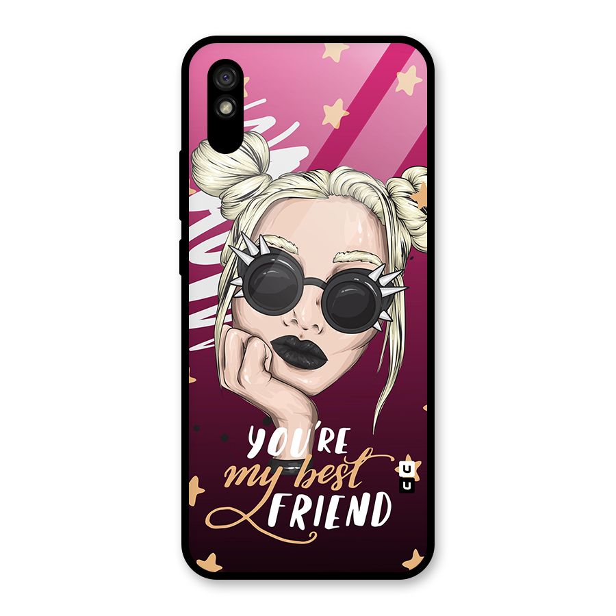 You My Best Friend Glass Back Case for Redmi 9i