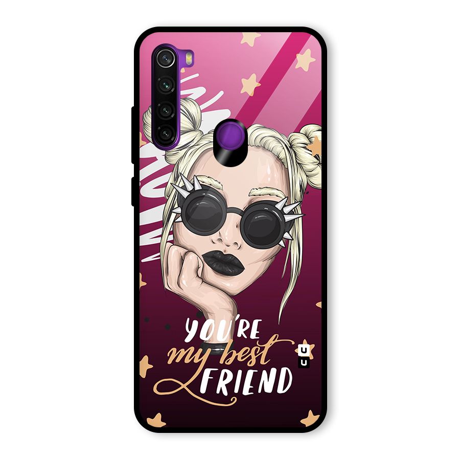 You My Best Friend Glass Back Case for Redmi Note 8