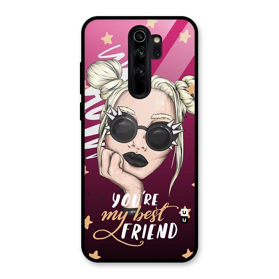 You My Best Friend Glass Back Case for Redmi Note 8 Pro