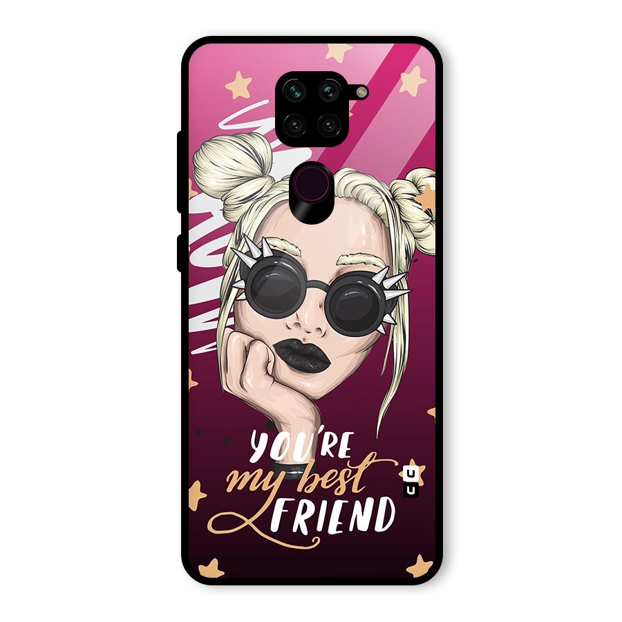 You My Best Friend Glass Back Case for Redmi Note 9