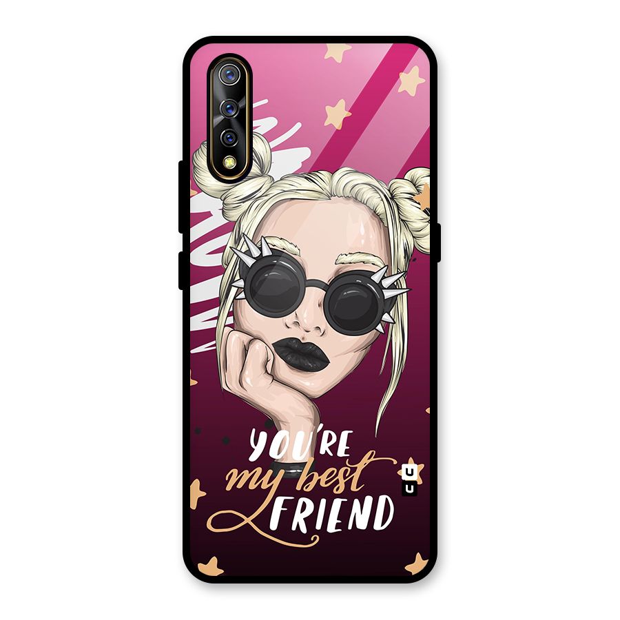 You My Best Friend Glass Back Case for Vivo S1