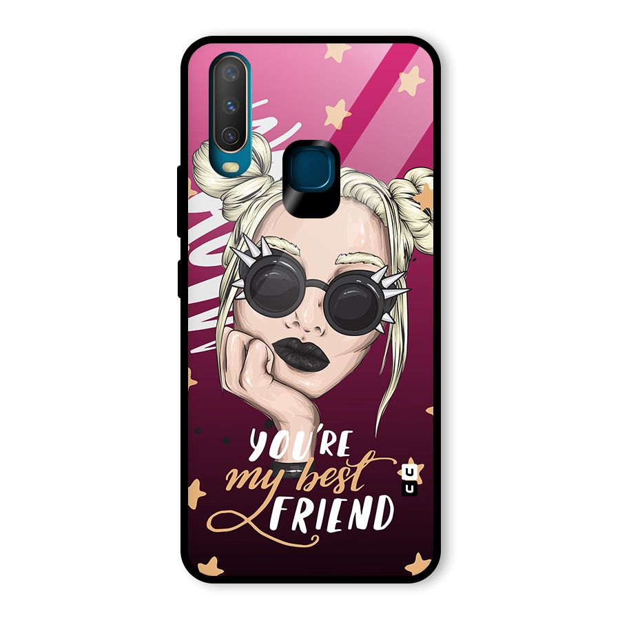 You My Best Friend Glass Back Case for Vivo U10