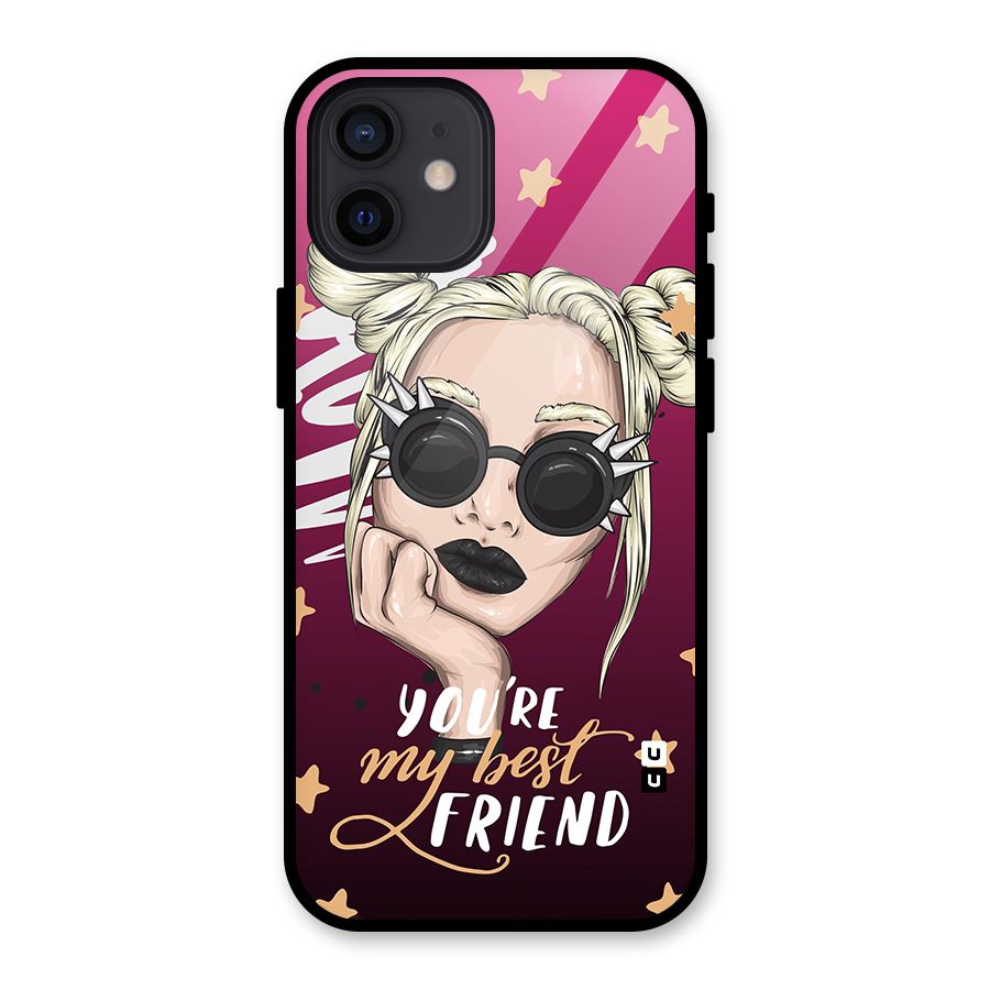 You My Best Friend Glass Back Case for iPhone 12
