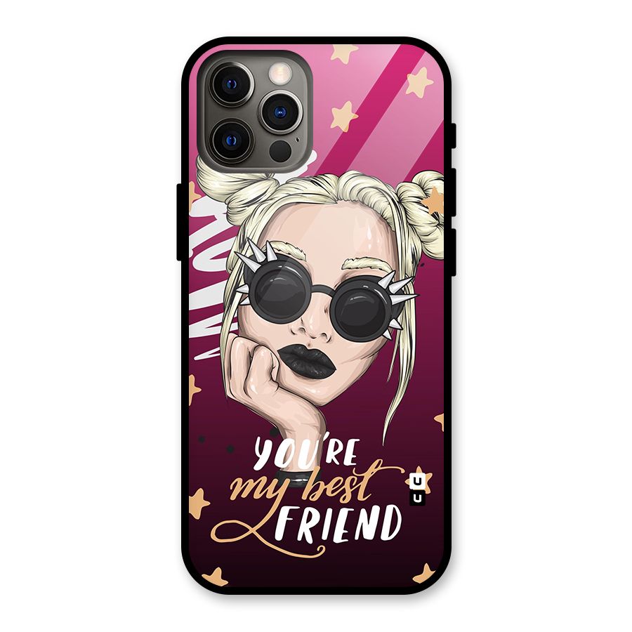 You My Best Friend Glass Back Case for iPhone 12 Pro