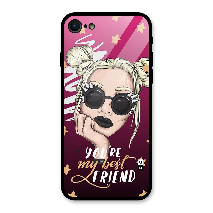 You My Best Friend Glass Back Case for iPhone 7
