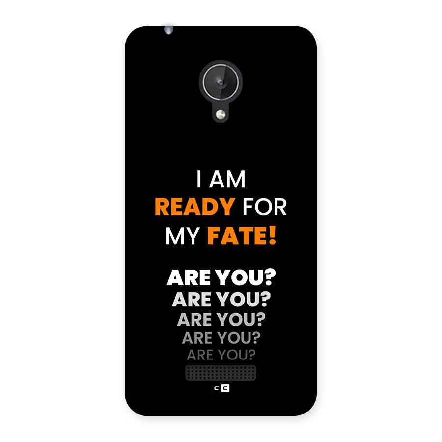 You Ready Back Case for Canvas Spark Q380